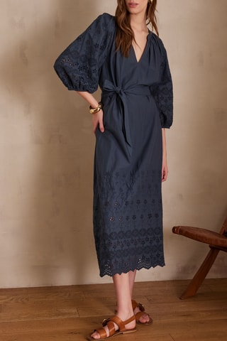 Vestido midi - Antracita