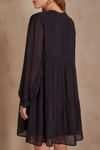 Vestido evasé - Azul