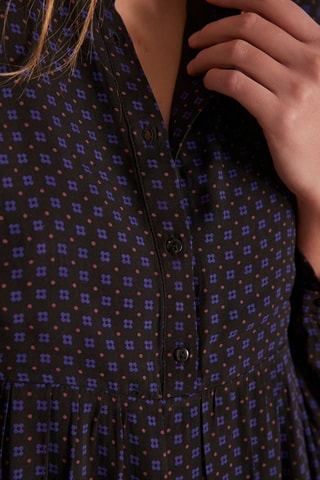 Vestido evasé - Azul