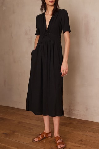 Vestido midi - Negro