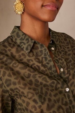 Camisa - Verde oliva y negro