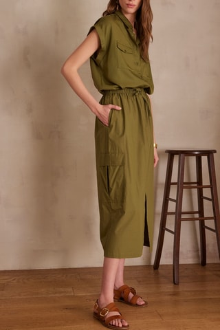 Falda recta - Verde oliva