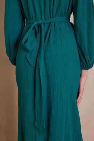 Vestido largo - Azul petróleo