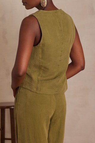 Chaleco de traje - Verde oliva