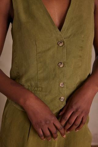 Chaleco de traje - Verde oliva