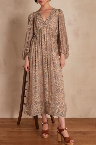 Vestido largo - Beige