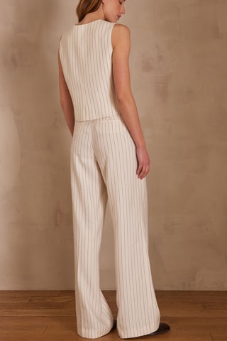 Pantalón ancho de lino - Crudo