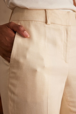 Pantalón recto - Beige