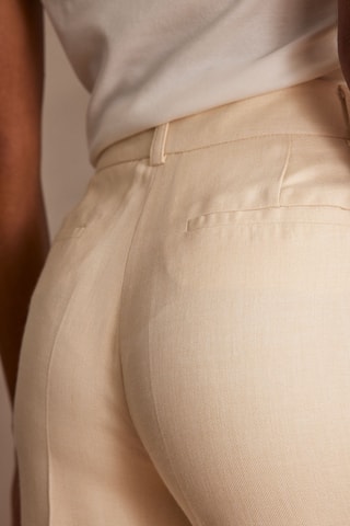 Pantalón recto - Beige