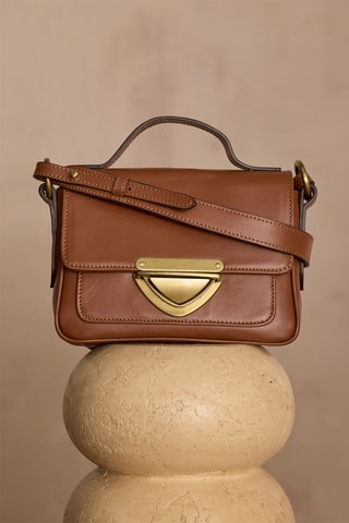 Bolso de piel - Marrón