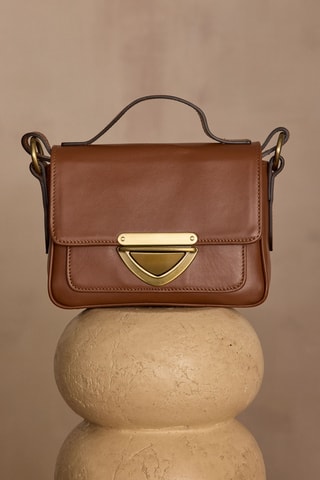 Bolso de piel - Marrón