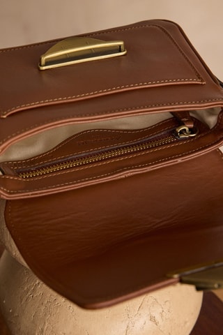 Bolso de piel - Marrón