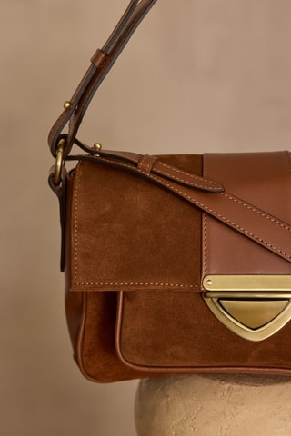 Bolso de piel - Marrón