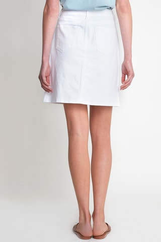 Falda recta vaquera - Crudo