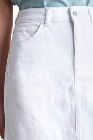 Falda recta vaquera - Crudo