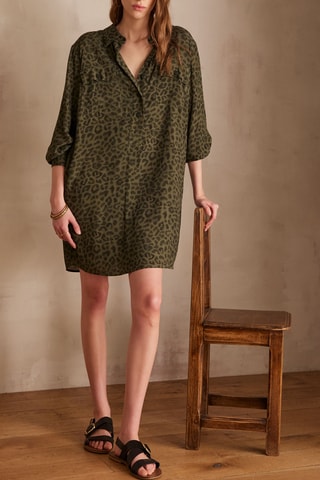 Vestido camisero - Caqui