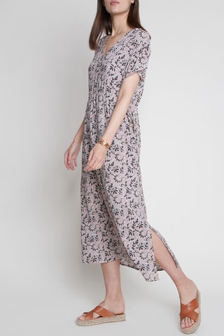 Vestido midi - Topo y rosa