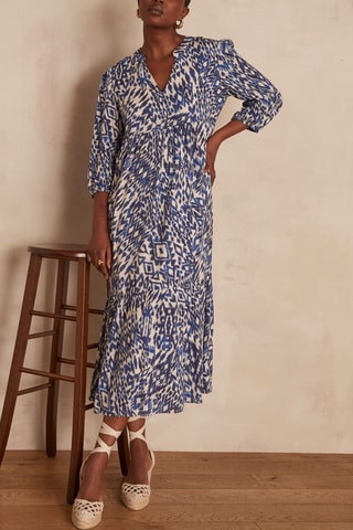 Vestido evasé - Azul rey