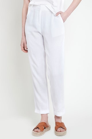 Pantalón de lino - Blanco