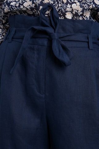 Short de lino - Azul marino