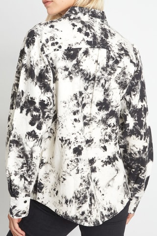 Sobrecamisa tie-dye - Negro