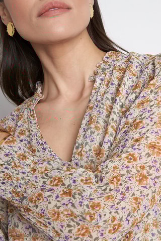 Vestido trapecio - Crudo