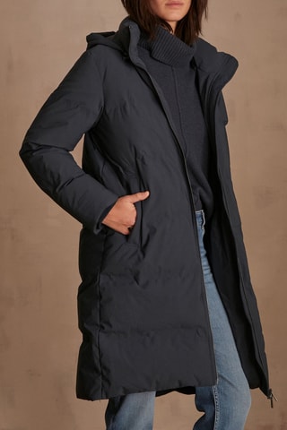 Anorak largo - Azul petróleo