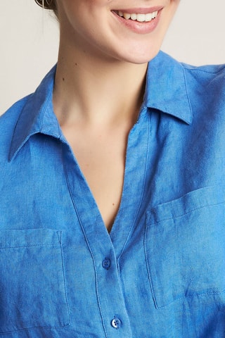 Camisa de lino - Violeta