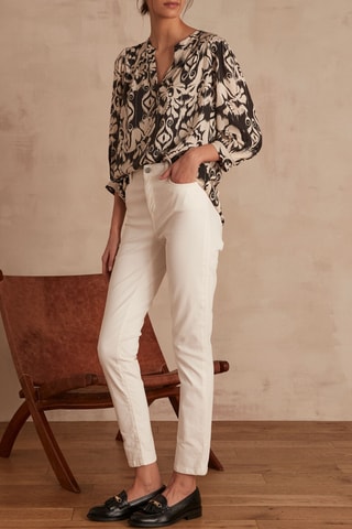 Pantalón slim fit - Crudo