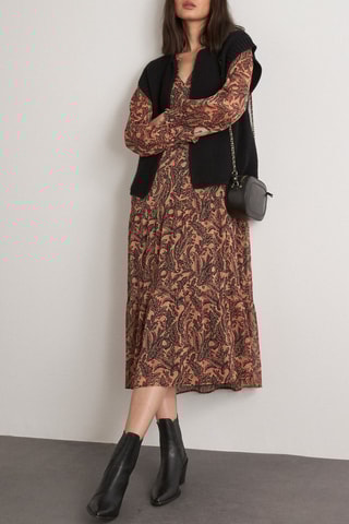 Vestido trapecio - Camel