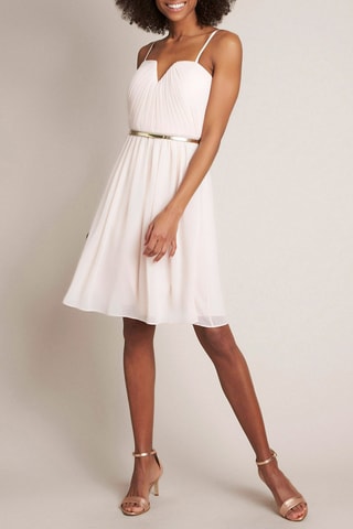 Vestido evasé - Rosa empolvado