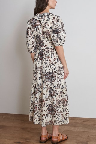 Vestido evasé - Beige