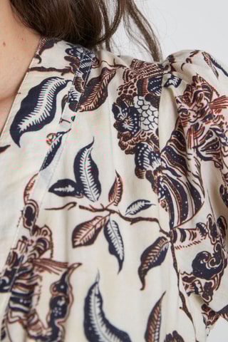 Vestido evasé - Beige