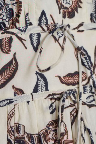 Vestido evasé - Beige