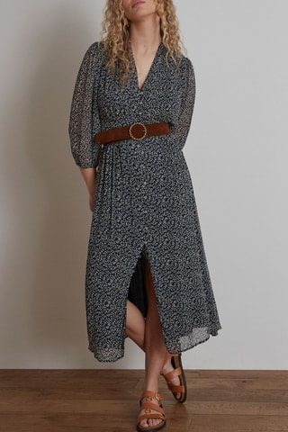 Vestido midi - Azul noche