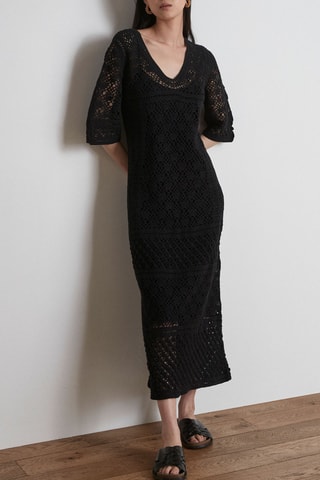 Vestido recto - Negro