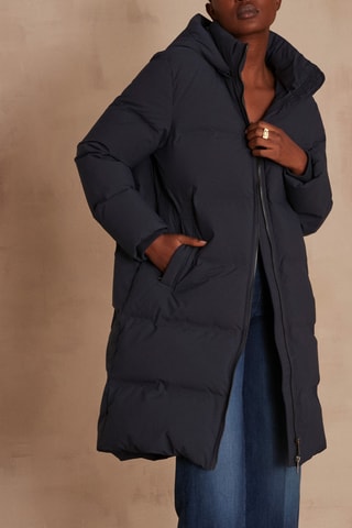 Anorak largo - Azul noche