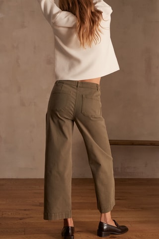 Pantalón ancho - Caqui