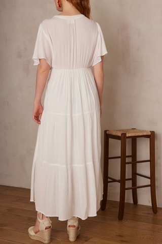 Vestido midi - Blanco