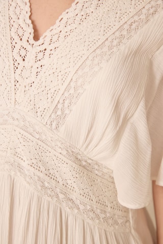 Vestido midi - Blanco