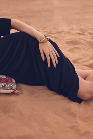 Vestido recto - Negro