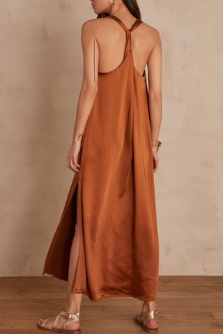 Vestido largo - Marrón