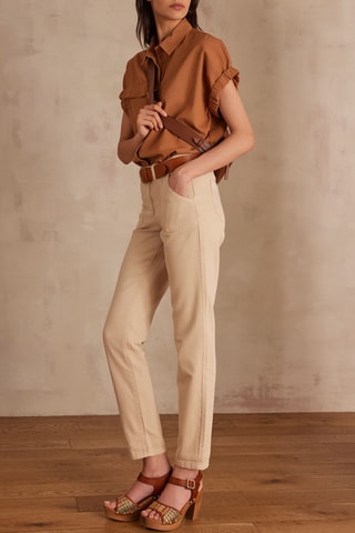 Pantalón chino - Beige