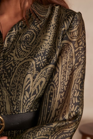 Vestido camisero - Caqui