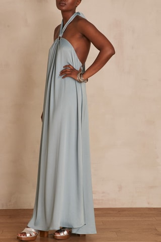 Vestido largo - Verde esmeralda