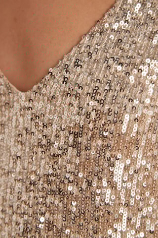 Vestido evasé - Crudo