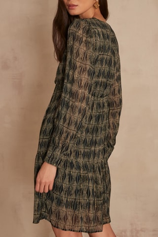 Vestido evasé - Azul marino