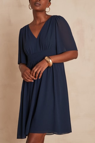 Vestido evasé - Azul noche