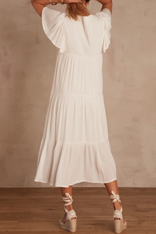 Vestido evasé - Blanco