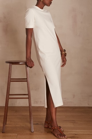 Vestido recto - Crudo